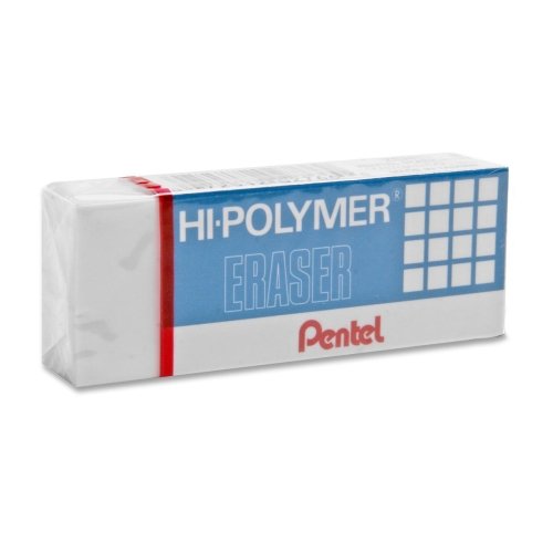 Load image into Gallery viewer, Wholesale CASE of 25 - Pentel Hi-Polymer Erasers-Super Hi-Polymer Eraser, Large, Nonabrasive, White
