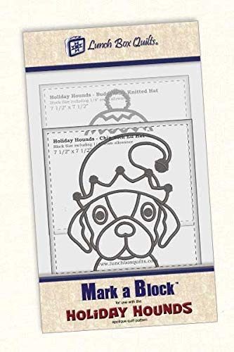 Load image into Gallery viewer, Lunch Box Quilts Holiday Hounds Mark-A-Block Templates, None
