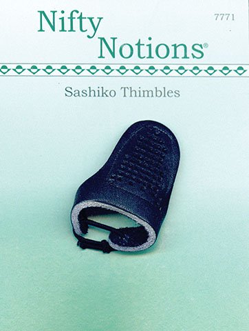 Load image into Gallery viewer, SASHIKO Leather THIMBLES by NIFTY NOTIONS
