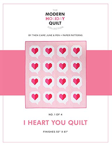 Load image into Gallery viewer, Then Came June I Heart You Quilt Pattern
