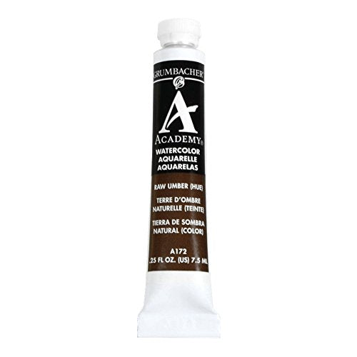 Load image into Gallery viewer, Chartpak Grumbacher Academy Watercolor Paint 7.5ml Tube: Raw Umber
