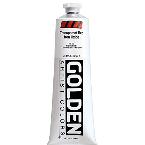 Load image into Gallery viewer, Golden Heavy Body Acrylic - Transparent Red Iron Oxide - 5 oz Tube
