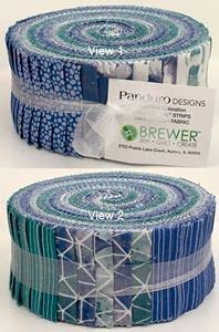 Load image into Gallery viewer, Panduro Designs Jelly Roll - Forty 2.5&quot; x 58&quot; Precut Fabric Strips in Colorway (Teal/Blue)
