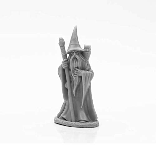 Load image into Gallery viewer, Anuminar Winterbeard Wizard Miniature 25mm Heroic Scale Figure Dark Heaven Bones Reaper Miniatures
