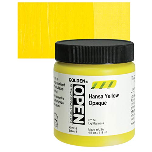 Load image into Gallery viewer, HANSA YELLOW OPAQUE 4OZ OPEN ACRYLIC
