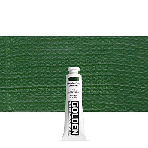 Load image into Gallery viewer, 2 Oz Heavy Body Acrylic Color Paints Color: Chrome Oxide Green Dark
