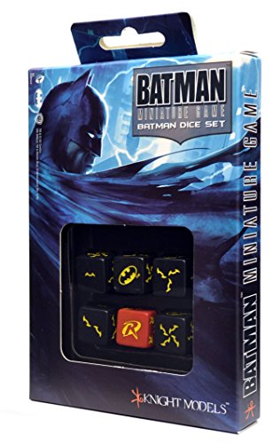 Load image into Gallery viewer, Q Workshop QWOACC0031 Batman Miniature Dice44; D6 Batman Set of 6
