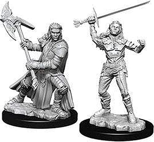 Load image into Gallery viewer, D&amp;D Nolzurs Marvelous Unpainted Miniatures: Wave 7: Half-Orc Female Fighter
