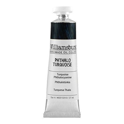 Load image into Gallery viewer, Williamsburg Handmade Oil Paint - Phthalo Turquoise, 37 ml tube
