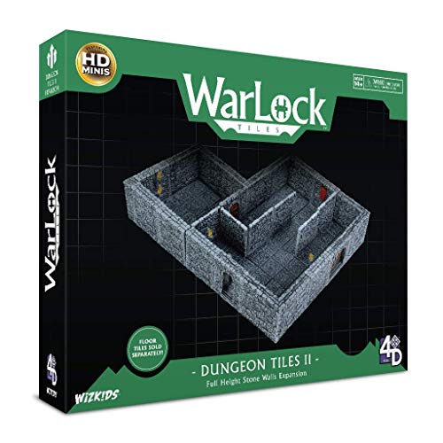 WizKids Warlock Tiles: Dungeon Tiles II - Full Height Stone Walls Expansion