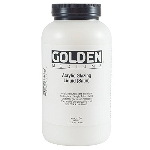 Load image into Gallery viewer, Golden Acrylic Medium, Glazing Liquid, 32 Oz, Satin
