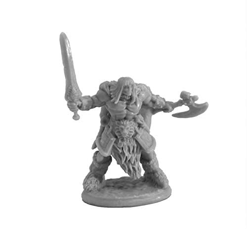 Load image into Gallery viewer, Ankoa Barbarian Hero Miniature 25mm Heroic Scale Figure Dark Heaven Bones Reaper Miniatures
