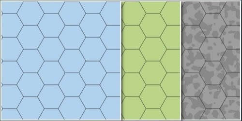 Gaming Paper 1in Hexes Combo Pack (100 Sheets)