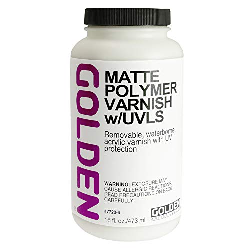 Load image into Gallery viewer, Golden 16 Oz Polymer Varnish Matte W/Uvls
