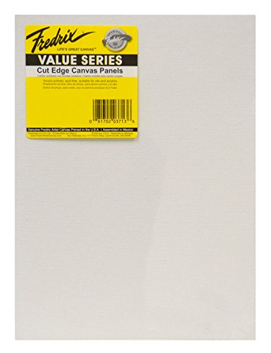 Tara Materials Fredrix 12x16 Value Series Cut Edge Canvas Panels 6/pk