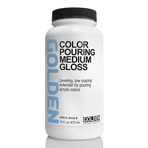 Golden Artist Colors Color Pouring Medium, Gloss Finish, 16 Ounce Bottle (3501-6)