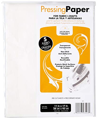 Load image into Gallery viewer, Thermo Web 3403 Fabric and Crafts Transparent Pressing Paper, 11 by 17-Inch, 5-Pack
