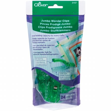 Load image into Gallery viewer, Clover 3157 Jumbo Wonder Clips-24/Pkg
