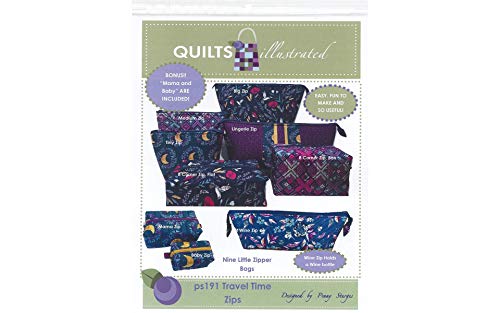 Load image into Gallery viewer, Quiltsillustrated.com Illustrated Travel Time Zips, None
