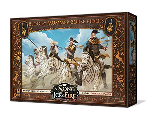 Load image into Gallery viewer, A Song of Ice and Fire Tabletop Miniatures Bloody Mummer Zorse Riders Unit Box | Strategy Game for Teens and Adults | Ages 14+ | 2+ Players | Average Playtime 45-60 Minutes | Made by CMON
