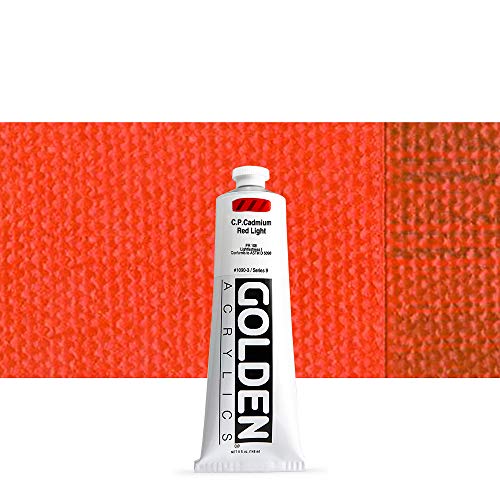 Load image into Gallery viewer, Golden Artist Acrylic, 5 Ounce Tube, Cadmium Red Light (1090-3)
