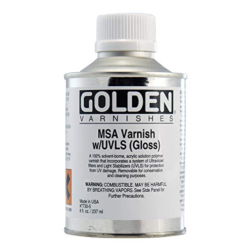Load image into Gallery viewer, 8 Oz Mineral Spirit Acrylic Gloss Varnish
