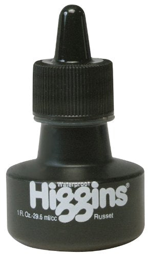 Load image into Gallery viewer, Chartpak 44115 10 oz Higgins Ink Russet 1Oz Waterproof 4285
