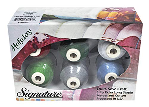 Load image into Gallery viewer, Signature 50 Cotton Mini King 6 Spool Gift Pack - Holiday
