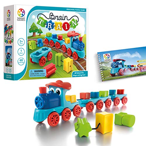 Load image into Gallery viewer, SmartGames Brain Train Board Game: A Puzzle Game &amp; Brain Game + Toy Train for Kids, Cognitive Skill and Motor Skill Building Challenges, Ages 3+.
