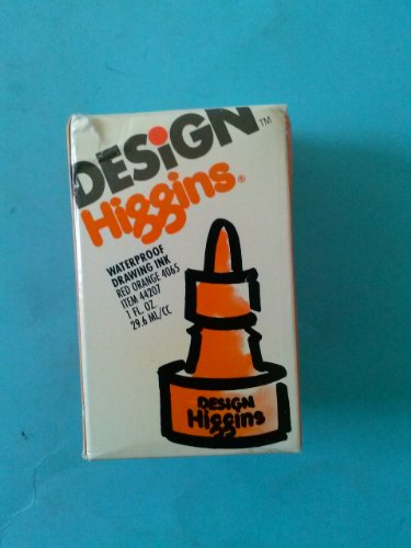 Load image into Gallery viewer, Higgins Color Drawing Inks 1 Oz. Bottles Red Orange Waterproof By Higgins
