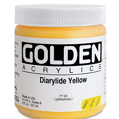 Load image into Gallery viewer, Golden Heavy Body Acrylic - Dairylide Yellow - 8 oz Jar
