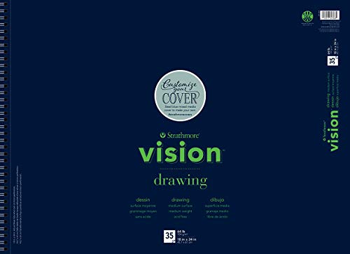 Load image into Gallery viewer, Strathmore (643-68 Vision Drawing Pad, 18&quot; x 24&quot;, 35 Sheets
