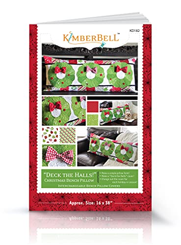 Load image into Gallery viewer, Kimberbell Bench Pillow Sewing (16&quot; x 38&quot;, Deck The Halls)
