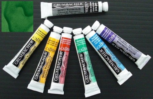 Academy Watercolor Paint Color: Chromium Oxide Green