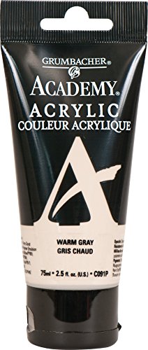 Load image into Gallery viewer, Grumbacher Academy Acrylic Paint, 75ml/2.5 Ounce Plastic Tube, Warm Gray (C091P)
