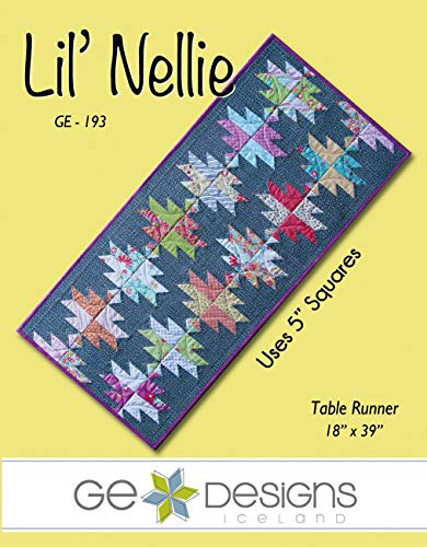 Load image into Gallery viewer, GE Designs Table Runner Quilt Pattern - Lil&#39; Nellie (18&quot; x 39&quot;)
