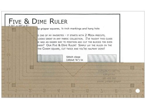 Kansas Troubles Quilters Quilters Five and Dime Ruler pattern