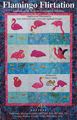 Load image into Gallery viewer, Anna&#39;s Awesome Applique Designs Flamingo Flirtation Pattern
