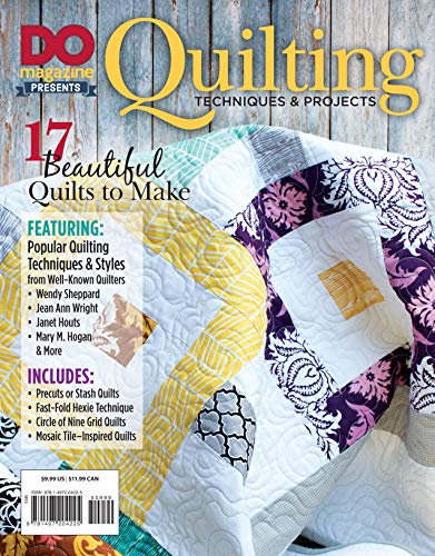 Load image into Gallery viewer, DO Magazine Presents Quilting Techniques &amp; Projects (Design Originals) 17 Beautiful Designs for Bedcovers, Throws, and Wall Hangings Using Pre-Cuts, Fast-Fold Hexies, Circle of Nine, and Mosaic Tile
