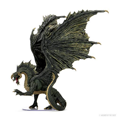 Load image into Gallery viewer, WIZKIDS D&amp;D: Icons of The Realms: Premium Figure: Adult Black Dragon
