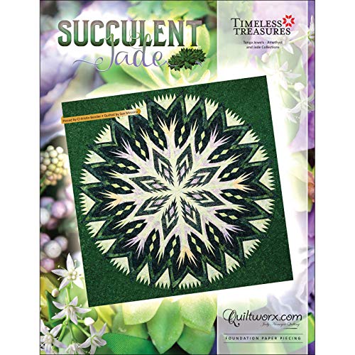 Load image into Gallery viewer, Succulent Jade Judy Niemeyer Quiltworx Foundation Paper Piecing Quilt Pattern
