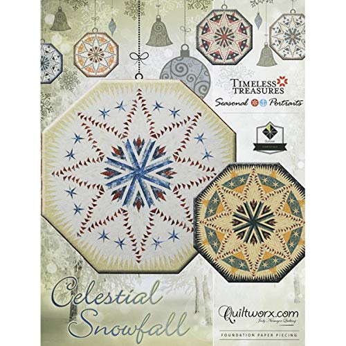 Load image into Gallery viewer, Celestial Snowfall Quilt Pattern by Quiltworx
