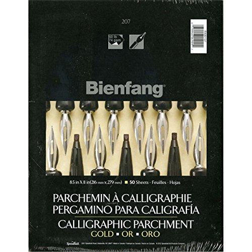 Load image into Gallery viewer, Callig Prch #207 Gld 8.5x11(6) ( 8-1/2&quot; x 11&quot;- Antique Gold )
