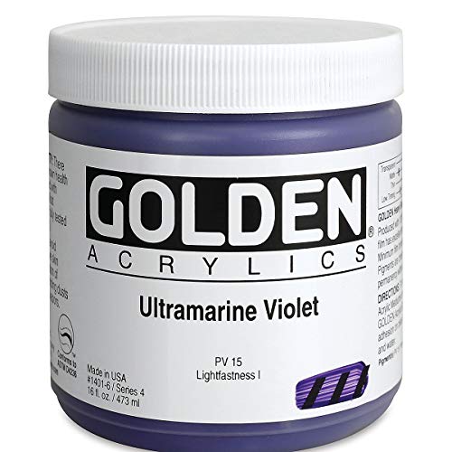 Load image into Gallery viewer, Golden Heavy Body Acrylic - Ultramarine Violet 16oz jar
