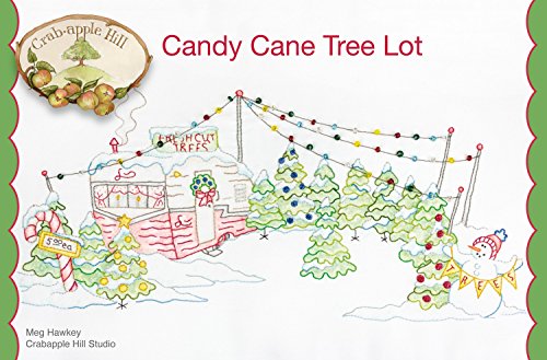 Load image into Gallery viewer, Candy Cane Tree Lot Pillow Pattern by Crab Apple Hill
