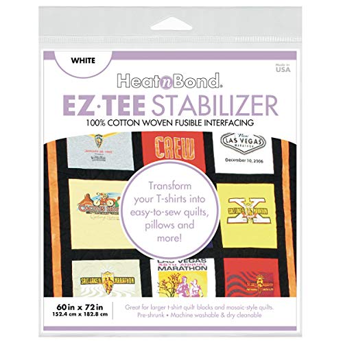 Load image into Gallery viewer, HeatnBond EZ TEE Iron-On Woven Fusible Stabilizer, 60 Inches x 72 Inches, White
