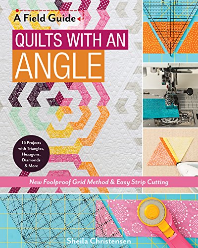 Load image into Gallery viewer, Quilts with an Angle: New Foolproof Grid Method &amp; Easy Strip Cutting; 15 Projects with Triangles, Hexagons, Diamonds &amp; More (A Field Guide)
