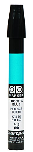 Load image into Gallery viewer, The Original Chartpak AD Marker, Tri-Nib, Process Blue, 1 Each (P15)
