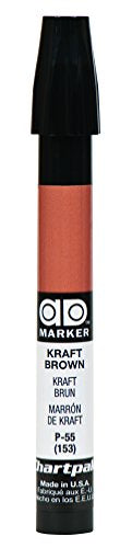 The Original Chartpak AD Marker, Tri-Nib, Kraft Brown, 1 Each (P55)