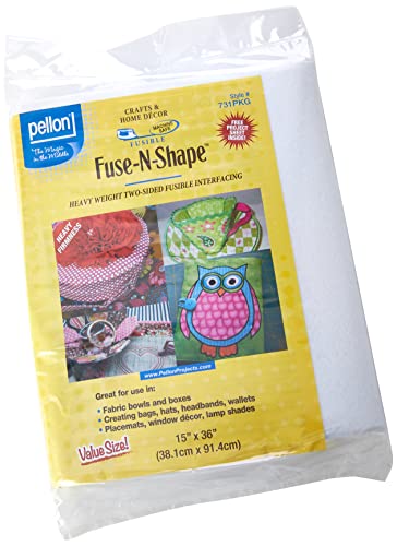 Load image into Gallery viewer, Pellon 731 Fuse-N-Shape Heavyweight Stabilizer 15&quot; x 36&quot; Package
